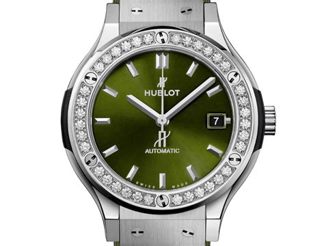 hublot ggg classic fusion|Classic Fusion Titanium Green Diamonds 38 mm .